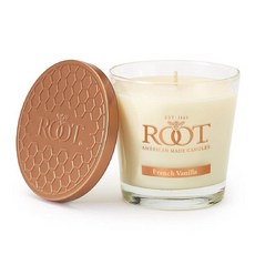 Root Candles 향초 벌집 베리글라스 프리미엄 수제 밀랍 블렌드 캔들 스몰 라벤더 바닐라_183019, 프렌치 바닐라_183019