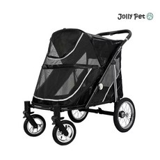JollyPet Diamond K大型寵物推車 黑 寬敞舒適，高強度耐用，透氣網窗設計, 1個