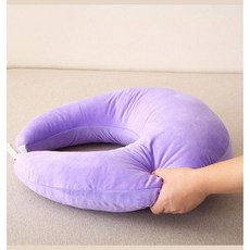 다기능 독서 베개 수유베게 쿠션 분리형 휴대용베개 등받이베개, 60x56cm, 다기능 보라색