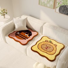 해피유통 귀여운 동물 캐릭터 디자인 어린이 및 성인용 매트 소파용 방석 쿠션, 30*30센티미터., 10