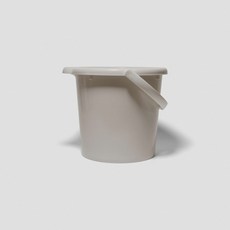 GINII 質感加厚手提水桶, 象牙白,3L(超取 最多10個), 1個