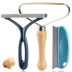 반려동물 제모 도구 3팩 개 고양이 털 제거기 카펫 스크레이퍼 레이크 제거 브러시 보풀 면도기 자동차 가구 소파용 AXEGY 11st_amz 143991 8450719692, Blue