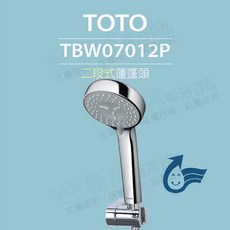 TOTO 二段式蓮蓬頭 TBW07012P 舒膚活膚模式 普級省水, 銀色, 1個