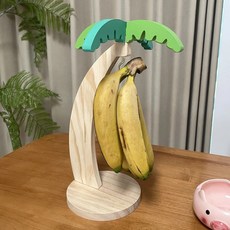 바나나 걸이 원목 인테리어 소품 나무 스탠드 보관