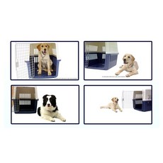 행복켄넬 150 250 300 350 400 450 550 반려견 이동장, 블루, 1개