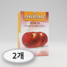 아크바 복숭아향 홍차 25티백 2개, 25개입, 2g