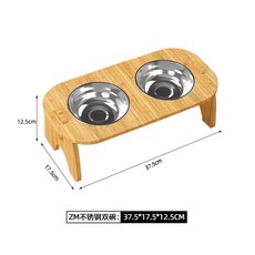 원목 강아지집 펫 케이지 사계절 애견 하우스 강아지 휴식 공간 고양이 숨숨집 개집 가로형, 1개, 이중 그릇