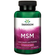 Swanson 斯旺森 MSM錠, 120顆, 1罐