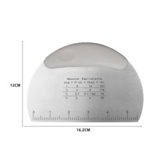 跨境不鏽鋼切面刀面包刀帶刻度烘焙刮刀蛋糕奶油抹刀烘焙工具套裝, 1個, 見圖