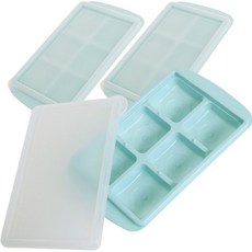 양념케이스 6구 3매 냉동보관기 밀폐양념통 냉동실전용용기 다진마늘보관 다진양념냉동기, 상세페이지 참조, 1개