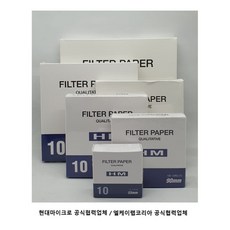 현대마이크로 정성여과지 필터페이퍼 Filter Paper NO.10 300mm [HM.01006300] 100/PK, 1개
