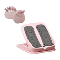 天天GO 拉筋板 附足弓訓練器 腿部拉伸按摩紓壓 多功能九檔調節可折疊小腿拉伸神器, 拉筋板【櫻花粉】+足弓訓練器【粉色】