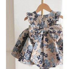 해피유통 애견용 공주풍 꽃무늬 원피스 봄가을 강아지 드레스 귀여운 반려동물 의류 BJJ001, M, 그림 색상