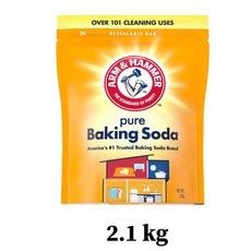 Arm & Hammer 鐵鎚牌 小蘇打粉 碳酸氫鈉 500g l 2.1kg 清潔用, 1個, 小蘇打粉（碳酸氫鈉2.1kg/袋裝）