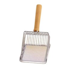 코모스코 고양이 깔끔정리 배변 모래 삽, 실버, 1개