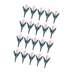 크리에이티브 야외 공간과 호환되는 활기찬 튤립 스타일 정원 가장자리 울타리 20PCS 세트, 사이즈 이미지 참고, 분홍색, 핑크색, 20개