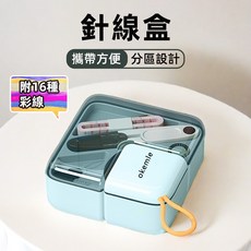 上手家居針線盒套裝：多功能縫紉工具包，針線組收納，居家旅行必備, 1個