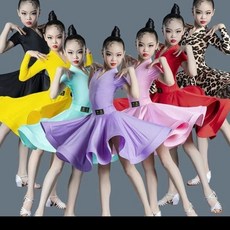 拉丁舞衣 拉丁舞練功服 兒童舞蹈服 國標舞衣 兒童拉丁舞考級服女童舞蹈練功服比賽服規定表演服拉丁舞裙表演服