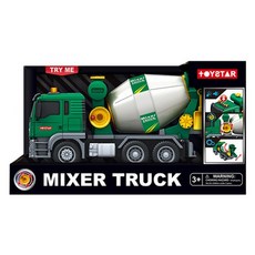 씽크토이 T-7 레미콘 중장비 작동완구, 혼합색상, 1개