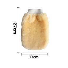 마이크로 화이버 세차 장갑 부드러운 양모 플러시 자동차 청소 디테일링 도구, 01 Yellow