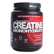 AST SPORTS SCIENCE 微粉化水肌酸粉, 1罐, 1000g