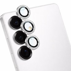 갤럭시 S26 카메라필름 큐빅 강화유리 후면 렌즈보호 실버, 1세트