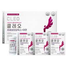 여성 질 유래 특허 유산균 병 원 코너판매 클레오 신바이오틱스 프로바이오틱스+아연 1개월[원산지:상..., 30정, 3개