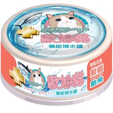 歐姆貓 機能補水罐 箱出, 80g, 24個, 鮮蝦鮪魚