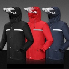 오토바이 방수 우비 비옷 세트 상의 하의 단체복 배달