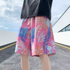 棉短褲男夏季潮流沙灘褲男寬鬆五分褲男士休閒褲子外穿大褲衩大碼