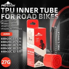 Ridenow 2025 알루미늄 밸브 자전거 내부 튜브 초경량 700C 도로 TPU 타이어 65 85mm 길이 FV 1 개