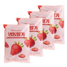 당도 높은 무첨가 100% 냉동딸기 1kg, 4개