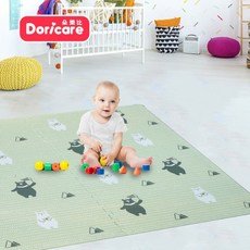 超Q彈防護遊戲巧拼地墊60x60cm快樂小熊4入-附邊條, 1個, 快樂小熊4入-附邊條