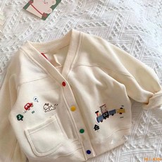 秋季日系新款兒童外套 可愛開衫純棉長袖休閒洋氣外套潮款