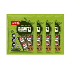 광천김 바삭한 줄줄이김 80p, 80g, 4개