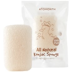 아토먼스 올내추럴 아기 곤약스펀지 사각, 1개