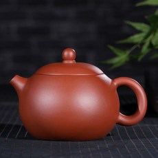 正宗宜興紫砂壺 原礦紫泥 清水泥 特大西施壺(有證書), 清水泥 素麵 500毫升, 1個