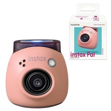 FUJIFILM 후지필름 INSTAX Pal 인스탁스 팔 파우더핑크 광각 카메라, 1개