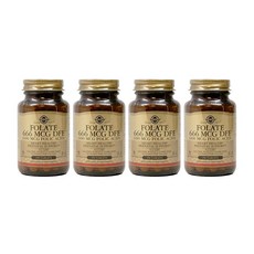 솔가 엽산 666mcg DFE 타블렛, 250정, 4개