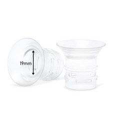 Momcozy M9/M6/M5/S12Pro/S9Pro Medela Spectra Elvie TSRETE Bellaby Lansinoh 24mm 유축기와 호환되는 20, 2pcs Flange Insert-19mm