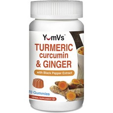 yumV's 薑黃素&生薑萃取黑胡椒軟糖, 1個, 70 件