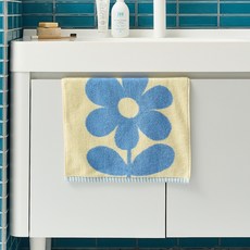모던하우스 빅 플라워 세면타월 190g 코마사 40 x 80 cm, 빅플라워 스카이블루, 1개