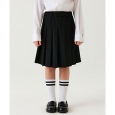 무신사 스탠다드 MUSINSA STANDARD KIDS 플리츠 미디 스커트 [블랙] MKESKXK01-BK 468498