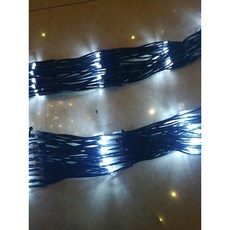 防水網燈 漁網燈 聖誕燈 黑線 3x2米 燈串, 1個, 藍+白,110V