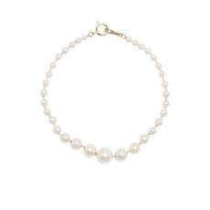 미즈키 14K 옐로 골드 펄 브레이슬릿