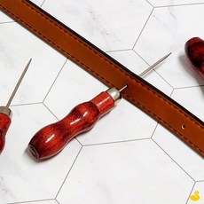 GOS 가죽바늘 바느질도구 직선형 가죽용바늘