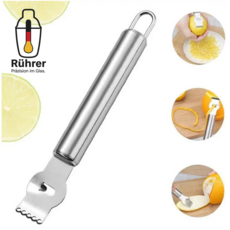 [오픈특가] 뤼러 레몬 라임 제스터 과일 껍질 가니쉬 도구, 1개, 430실버