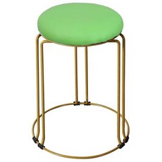 화장대 의자 거실 북유럽, 그린 가죽