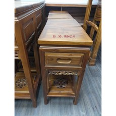 興雲網購 原木花台架, 1個, 柚木花台一抽30X30X66