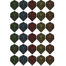 소프트 다트용 내구성 교체 깃털 꼬리 날개 다트 키트, 4. C56-C60, 1개